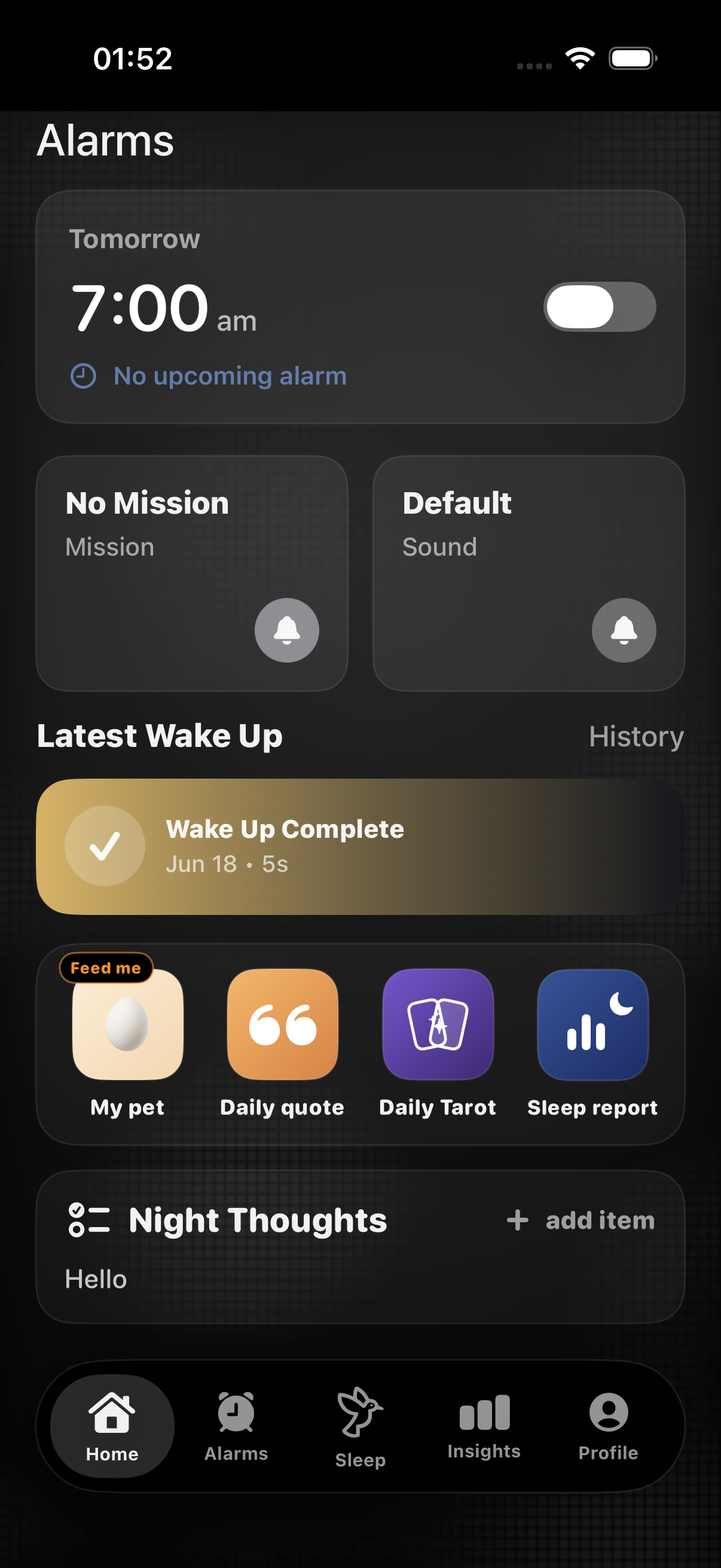 Wren app screen